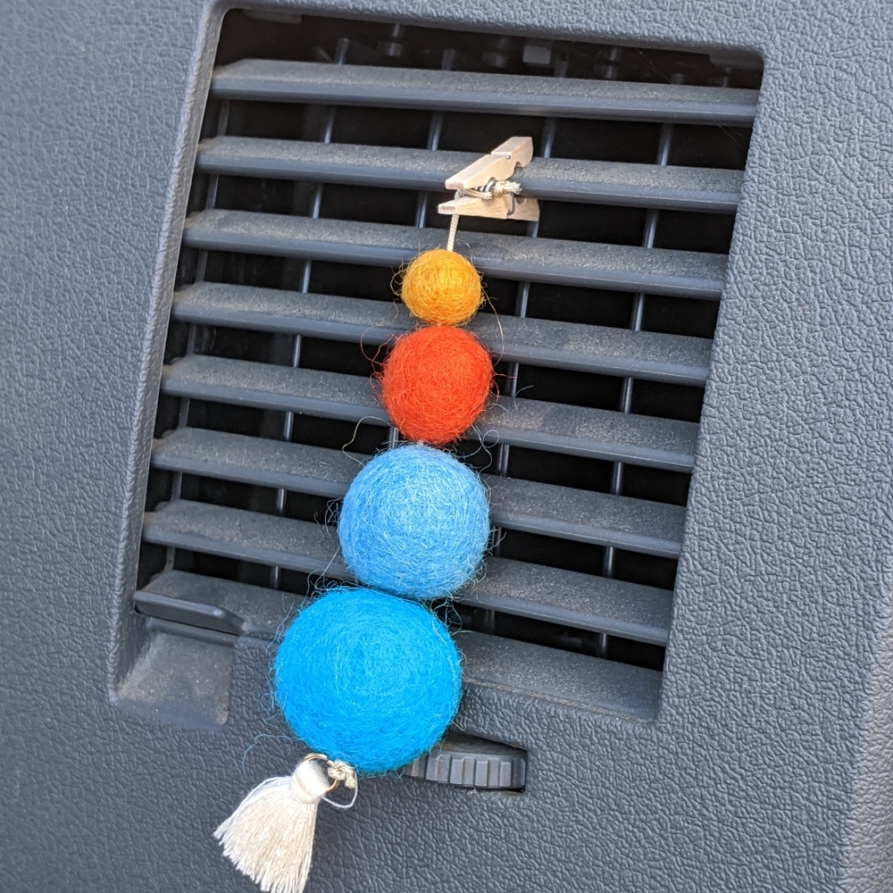 Felted wool ball essentials oil diffuser